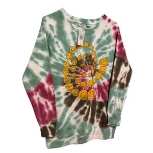 NWT Mighty Fine Size Small Happy Face Sweatshirt